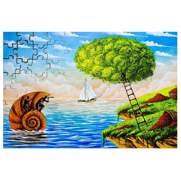 Eugene Poliarush- Original Oil on Canvas "Hiding Spot"