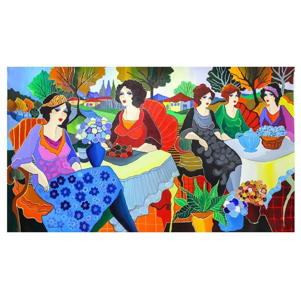 Patricia Govezensky- Original Acrylic on Canvas "Sisters"