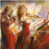 Image 2 : Lena Sotskova, "Concert" Hand Signed, Artist Embellished Limited Edition Giclee on Canvas with COA.