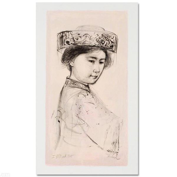 "Yasmin" Limited Edition Lithograph by Edna Hibel (1917-2014), Numbered and Hand Signed with Certifi