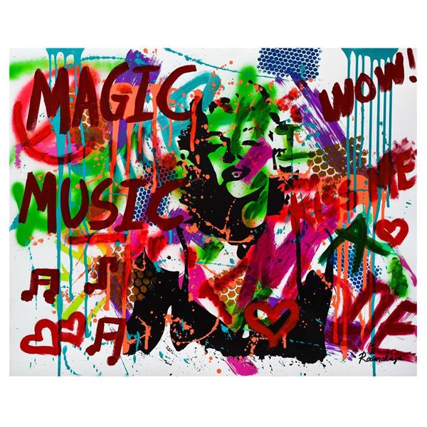 Nastya Rovenskaya- Mixed Media "Shadow of Marilyn Monroe"