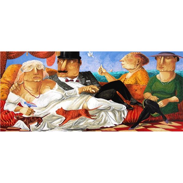 Pino Procopio "SPOSI DI PANTELLERIA" Original Serigraph