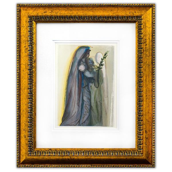 Salvador Dali- Original Color Woodcut on B.F.K. Rives Paper "Paradise 32"