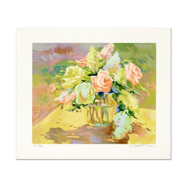 S. Burkett Kaiser, "Summer Roses" Limited Edition, Numbered and Hand Signed with Letter of Authentic