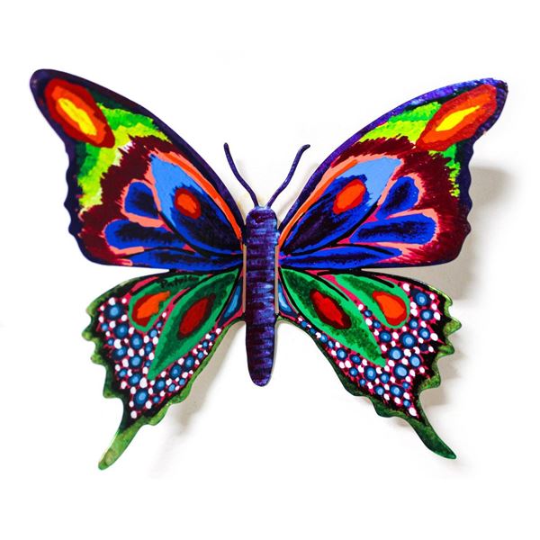 Patricia Govezensky- Original Painting on Cutout Steel "Butterfly CLVII"