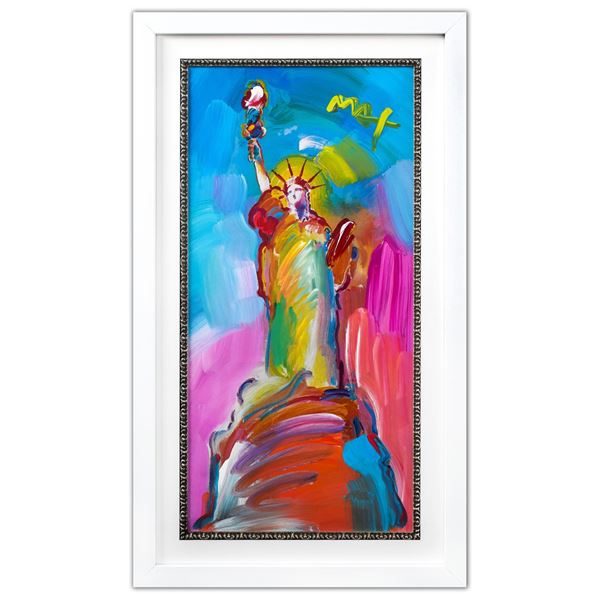 Peter Max- Original Mixed Media "Statue of Liberty"