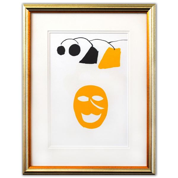 Alexander Calder- Lithograph "DLM221 - MASQUE JAUNE"