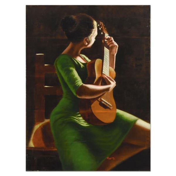 David Silva, Original Mixed Media Oil Painting on Gallery Wrapped Canvas, Hand Signed (Using the Nom