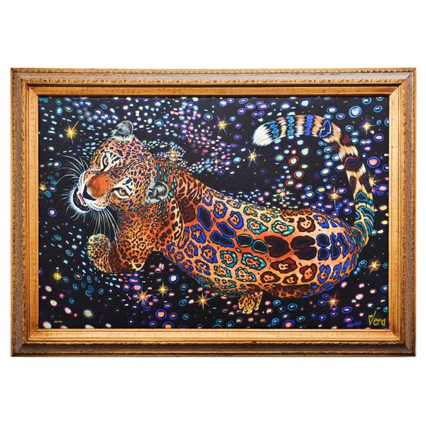 Vera V. Goncharenko- Original Giclee on Canvas "Strong Tiger"