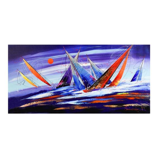 Natalia Sinkovsky, Hand Signed Original Acrylic Painting on Canvas with Letter Authenticity.