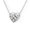 Image 1 : ACA CERTIFIED 0.20ctw DIAMOND NECKLACE 14KT WHITE GOLD