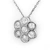 Image 1 : VINTAGE 0.90ctw ACA CERTIFIED DIAMOND FLOWER NECKLACE