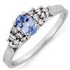 Image 1 : RING 0.50ctw ACA Certified DIAMOND & CEYLON SAPPHIRE