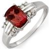 Image 1 : 1.41ctw ACA Certified DIAMOND & PINK TOURMALINE RING