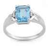Image 1 : OVERSTOCK 2.03ctw CERTIFIED DIAMOND & BLUE TOPAZ RING