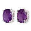 Image 1 : VINTAGE 1.5ctw ACA Certified AMETHYST STUD EARRINGS 14K