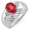 Image 1 : RING 1.15ctw ACA CERTIFIED DIAMOND & PINK TOURMALINE