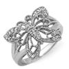 Image 1 : RIGHT-HAND .25ctw ACA Certified DIAMOND RING WHITE GOLD