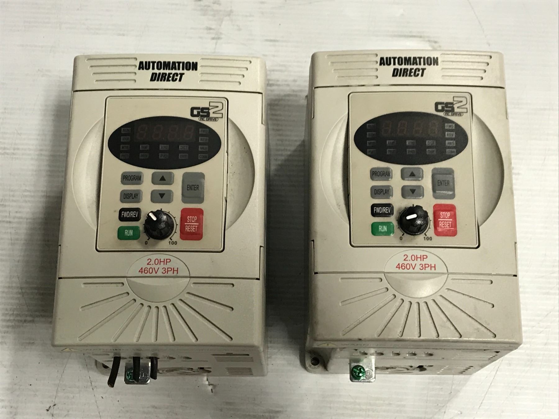 (2) AUTOMATION DIRECT GS2-42P0 GS2 AC DRIVE
