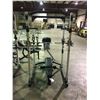 Image 2 : WHITE / BLACK MULTI ADJUSTABLE COMMERCIAL SQUAT RACK WITH 18 ATTACHMENT PCS & 2 SAFETY STRAPS