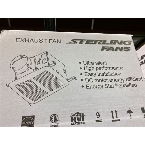 STERLING FANS SEPD140-4 ULTRA SILENT HIGH PERFORMANCE HVAC CEILING EXHAUST FAN