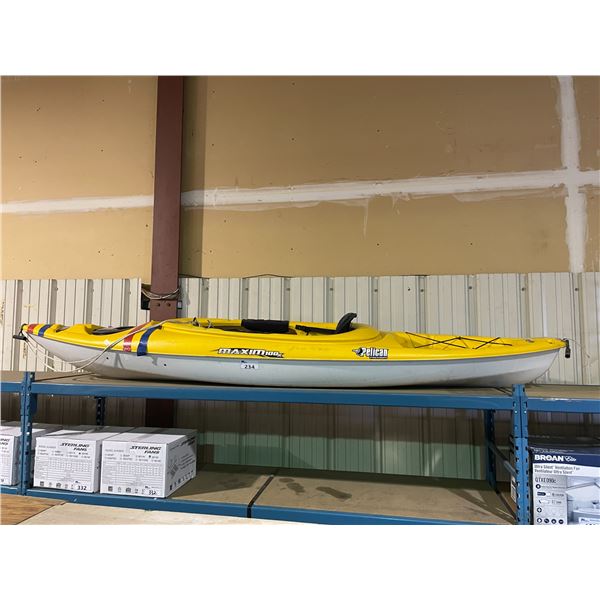 PELICAN PREMIUM MAX 100X YELLOW SINGLE PERSON KAYAK