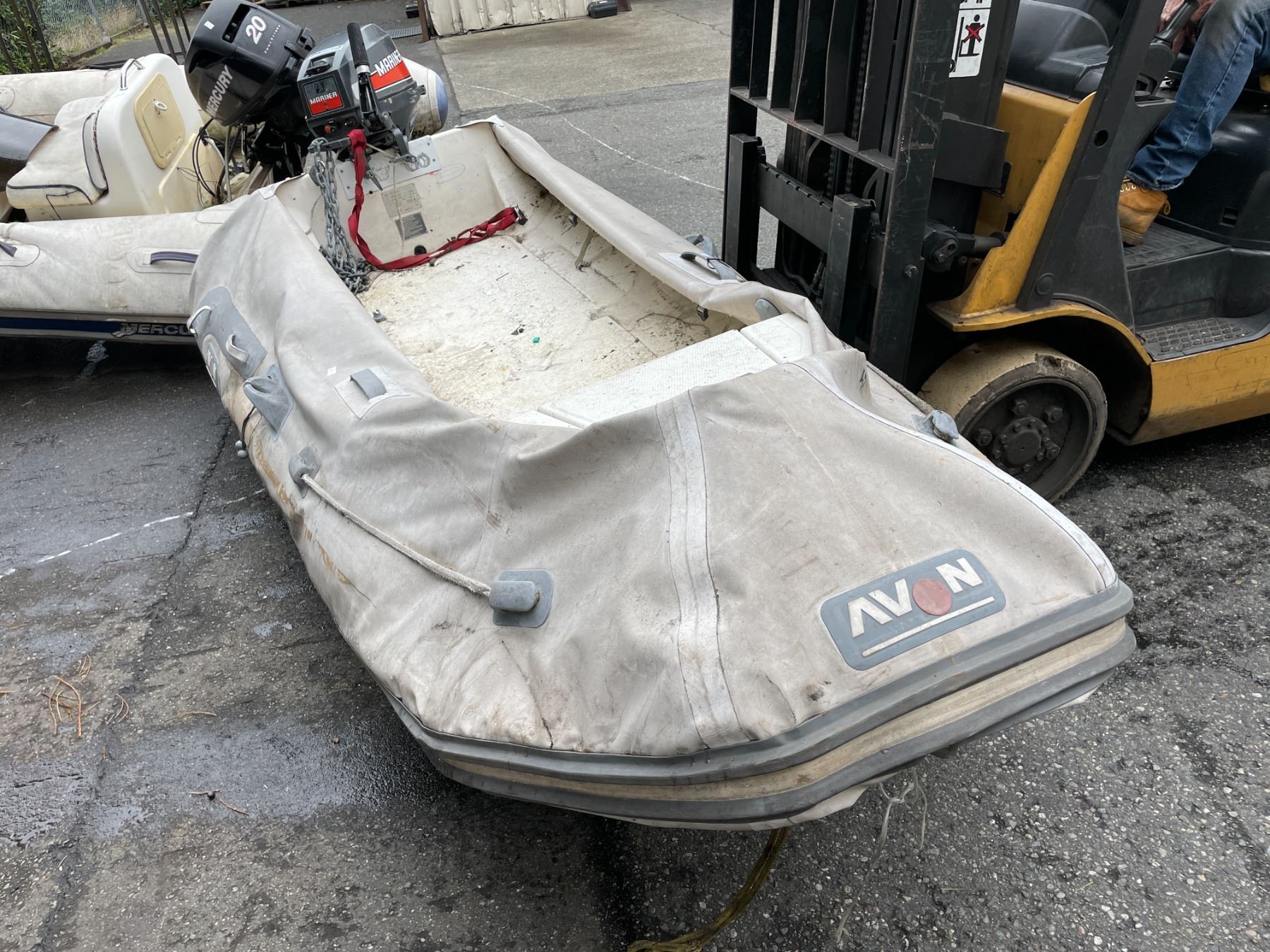 AVON ROVER 310 RIB 2.5 PERSON SOLID BOTTOM INFLATABLE BOAT WITH FRONT ...