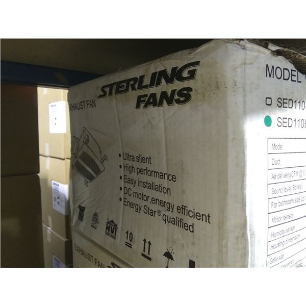 STERLING FANS SEDH-4 ULTRA SILENT HIGH PERFORMANCE HVAC CEILING EXHAUST FAN