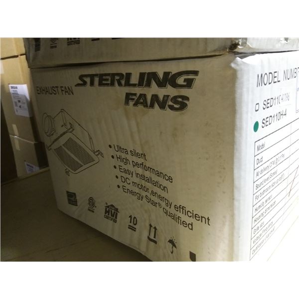 STERLING FANS SEDH-4 ULTRA SILENT HIGH PERFORMANCE HVAC CEILING EXHAUST FAN