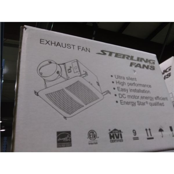 STERLING FANS SEPD140-4 ULTRA SILENT HIGH PERFORMANCE HVAC CEILING EXHAUST FAN