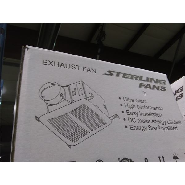 STERLING FANS SEPD140-4 ULTRA SILENT HIGH PERFORMANCE HVAC CEILING EXHAUST FAN