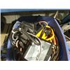Image 2 : BIN OF ASSORTED EXTENSION CORDS & JOB SITE LIGHTING