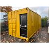 Image 1 : 20' YELLOW CONTAINER WITH OFFICE DOOR