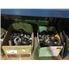 Image 2 : SHELF OF ASSORTED PLUMBING BLACK/GALVANIZED MALLEABLE IRON PIPE FITTINGS AND NIPPLES