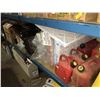 Image 2 : SHELF OF ASSORTED CHINA, SPACE HEATERS, OFFICE ORGANIZERS AND GAS CANISTERS