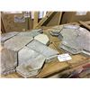 Image 2 : APPROXIMATELY 250 SQ. FT OF NATURAL GREY 20"X20" MOSAIC SLATE STONE TILE