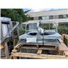 Image 2 : 3 LARGE INDUSTRIAL HVAC VENTILATION FANS (NO MOTORS) WITH SLEEVES, GUARDS, AND VENT