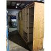 Image 2 : 2 CREAM 12 CUBBY 2 SHELF WOOD STORAGE ORGANIZER, 1 WHITE 2 DOOR WOULD STORAGE CABINET AND 1 WHITE