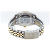 Image 5 : Rolex Mens 2 Tone Green Vignette String VS Diamond 36MM Datejust Wristwatch