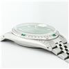 Image 8 : Rolex Mens Stainless Steel Diamond Lugs Green Diamond & Emerald Datejust Wristwa