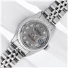 Image 2 : Rolex Ladies Stainless Steel Slate Grey Diamond 26MM Datejust Wristwatch