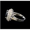 Image 3 : 14KT White Gold 3.57 ctw Sapphire and Diamond Ring