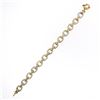 Image 6 : NEW Italian Solid 14K TT Gold 8" Interlocking Oval Link Chain Bracelet