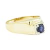 Image 1 : 0.99 ctw Blue Sapphire Ring - 14KT Yellow Gold