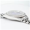 Image 4 : Rolex Mens Stainless Steel Blue Vignette Roman 3 ctw Diamond Datejust Wristwatch
