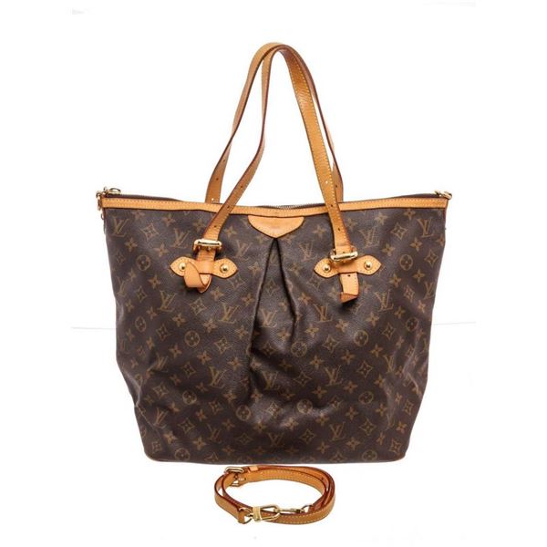 Louis Vuitton Brown Palermo GM Totes Bag