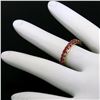 Image 4 : 14K Yellow Gold 2.75 ctw 25 Prong Set Blood Red Ruby Eternity Band Ring