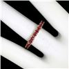 Image 5 : 14K Yellow Gold 2.75 ctw 25 Prong Set Blood Red Ruby Eternity Band Ring