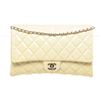 Image 1 : Chanel White Patent Flap Shoulder Bag
