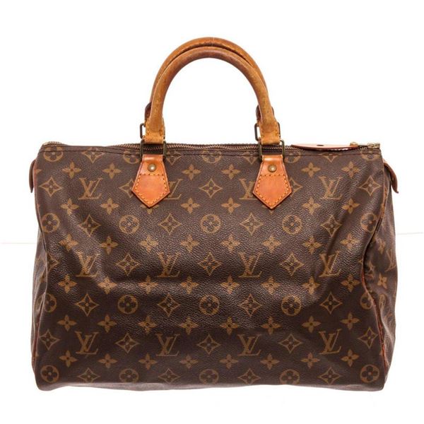 Louis Vuitton Brown Speedy 35cm Satchel Bag